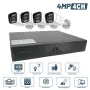Комплект 4 броя POE 4MP 4K H.265+ Камери с NVR, снимка 1