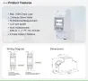 Монофазен мултифункционален смарт метър SDM230 Modbus 100A, снимка 2