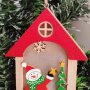 4133 Светеща коледна играчка за елха Къщичка със Снежко, снимка 3