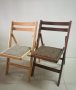 НОВ Сгъваем стол дърво, бук, с дамаска или дървена седалка/ 77137, снимка 5