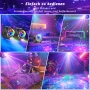 4в1 DJ диско парти лампа/RGB/дистанционно/75 ефекта/LED/UV/стробоскоп/управление на звука, снимка 6