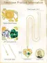 Колие Double Birthstone със Слънчогледи, сърце-подвес и надпис „You Are My Sunshine“, снимка 5