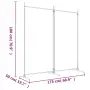 vidaXL Параван за стая, 2 панела, антрацит, 175x180 cм, текстил, снимка 8