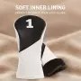 Комплект Golf headcovers за драйвър, феъруейууд и хибрид – синтетична кожа, мека подплата, с, снимка 5