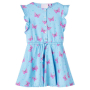 Детска рокля с копчета, без ръкави, синя, 104（SKU:14678