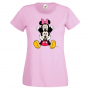 Дамска тениска Mickey & Minnie 3 Мини Маус,Микки Маус.Подарък,Изненада,, снимка 1 - Тениски - 36526206