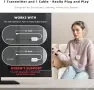 Безжични телевизионни слушалки Holdsound за възрастни, plug-and-play, снимка 4