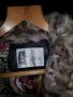 Палто-сребърна лисица,естествен косъм, снимка 3