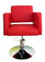 Фризьорски стол Artemisa - сив/черен/червен/тъмно кафяво, снимка 8