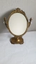 Старинно бронзово настолно огледало, снимка 1