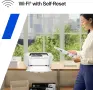 Чисто нов на 70 страници черно-бял лазерен принтер HP LaserJet M110w  , снимка 9