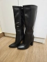 Елегантни черни кожени ботуши 36 номер. Чисто нови., снимка 4