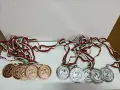 Медали 10 броя сребро и бронз, снимка 1