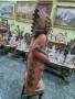 Страхотна голяма антикварна дървена фигура статуетка , снимка 7