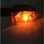 Оранжев единичен мигач за мотор с ниска консумация 12V, снимка 3
