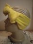 Зимна лента за глава Жълта, снимка 1 - Шапки - 38639431