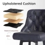Бар столове Youhauchair (2 бр.) – НОВИ | Въртящи | Еко кожа | С облегалка, снимка 5