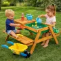 ОТНОВО НАЛИЧНА Детска маса с пейки и пясъчник 2в1 GINGER HOME, снимка 1