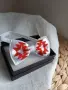 Детска папионка с машинна бродерия, снимка 2