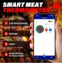 Smart безжичен термометър за месо Bluetooth и приложение дисплей и зареждане , снимка 9