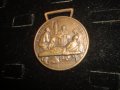 СТАР КАТОЛИЧЕСКИ БРОНЗОВ МЕДАЛЬОН ВИСУЛКА с НАДПИС на ЛАТИНСКИ ОТЗАД 44411, снимка 2