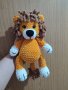 Плетена играчка лъв, плюшена играчка , снимка 2