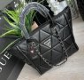 Луксозна Черна чанта  Guess код Br.444, снимка 1 - Чанти - 34489842