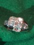 СРЕБЪРЕН МОДЕН ПРЪСТЕН РОДИРАНО СРЕБРО 925 с ФАСЕТИРАНИ ЦИРКОНИ 25851, снимка 18