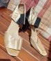 Елегантни дамски сатенени обувки 39, снимка 1 - Дамски обувки на ток - 40139352
