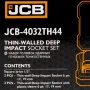 Професионален комплект ударни вложки 1/2″ 4бр JCB, снимка 5