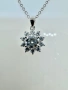 Сребърно колие с мойсанит (диамант)1 карат, снимка 10