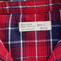 Карирана риза ZARA  3-4 години, снимка 2 - Детски ризи - 37883573