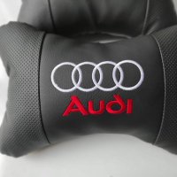 възглавнички за автомобил Audi Ауди бродирани Кожа 2 броя, снимка 2 - Аксесоари и консумативи - 35499787