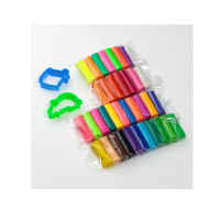  Кофа с пластелин, 36 различни неонови цвята и форми, 38 бр., снимка 2 - Пластелини, моделини и пясъци - 44630424