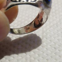 Стар красив мъжки сребърен пръстен с камък котешко око и ниело - прекрастна изработка за теб., снимка 4 - Пръстени - 31017471