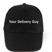 Шапка за доставчици ISA, с текст Your Delivery Guy, Черна, Регулируем размер, снимка 4 - Шапки - 38121305