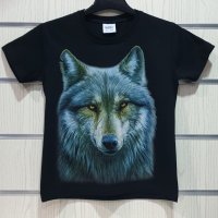 Нова детска тениска с дигитален печат Вълк, Серия Вълци, снимка 5 - Детски тениски и потници - 29902591