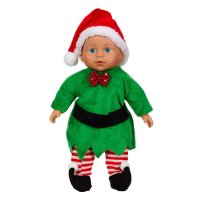 Детска кукла бебе, Коледен елф, 35см, снимка 1 - Кукли - 42793313