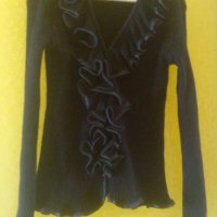 Дамска вълнена черна блуза Oz Akko, снимка 1 - Блузи с дълъг ръкав и пуловери - 29479298