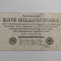 Райх банкнота - Германия - 1 Милион марки / 1923 година - 17869, снимка 2 - Нумизматика и бонистика - 31029602