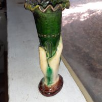 Уникална стара ваза - човешка ръка - троянска керамика, снимка 4 - Антикварни и старинни предмети - 38374110