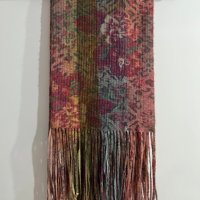 Красив дълъг и мек шал с дълги ресни в пастелен флорален десен, снимка 1 - Шалове - 42898044