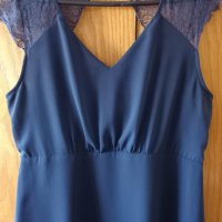 Нежна рокля цвят тъмно синьо-"SisterS", снимка 2 - Рокли - 42055566