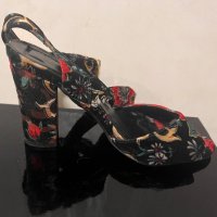Сандали на платформи флорален дизайн, снимка 6 - Дамски обувки на ток - 40577902