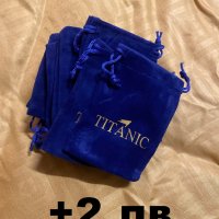 Сърцето на океана Титаник / Titanic - Колие бижу + Обеци, снимка 5 - Бижутерийни комплекти - 39288326