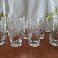 Кристални чаши за вода , снимка 1 - Антикварни и старинни предмети - 42225023
