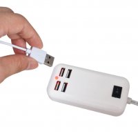 USB зарядно на 220V 15W 4 Port, снимка 5 - Оригинални зарядни - 30897189