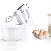 Миксер, Bosch MFQ2600G, Hand mixer, 375 W, Stand with automatic rotating bowl, 4 speed settings, add, снимка 2 - Миксери - 38425000