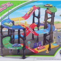 Детска играчка комплект Моята първа писта с 3 броя метални коли My First Racing set, снимка 1 - Коли, камиони, мотори, писти - 31055728