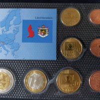 Пробен Евро Сет - Лихтенщайн 2004 , 8 монети , снимка 2 - Нумизматика и бонистика - 44265445